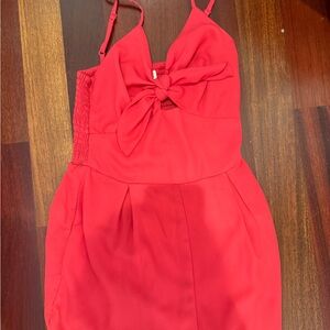 Red Cutout Romper- brand new